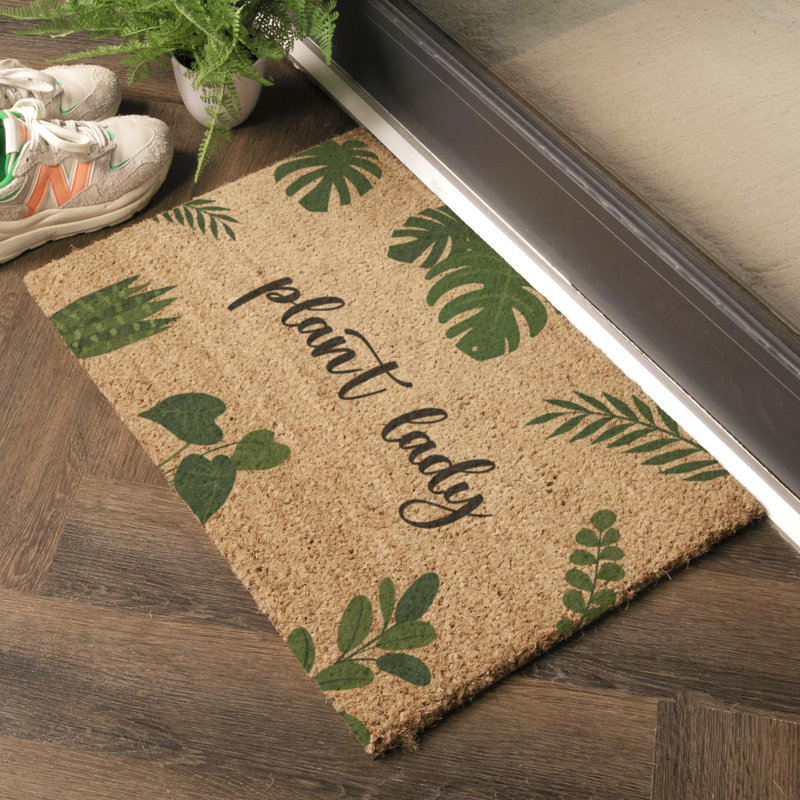 Aon Non-Slip Floral Doormat, 40cm W x 60cm L