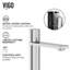 Robinet de salle de bain un trou à poignée simple H 7 po Halsey-50158204