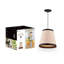 Luminaire tambour suspendu 1 lumière Odessa