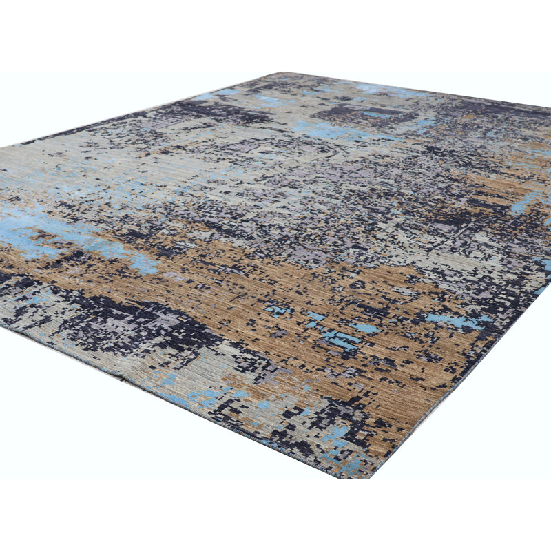 Tapis multicolore de haute qualité noué à la main
