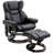 Massage Recliner Chair With Ottoman Footrest, 10 Vibration Points, 360° Swivel Reclining Chair, Faux Leather Living Room Chair With Side Pocket And Remote Control-51739498