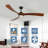 72 Inch Wood Ceiling Fan With  Light, Low Profile Ceiling Fan  With Remote Control,Noiseless Reversible Dc Motor With Timer-1845179797