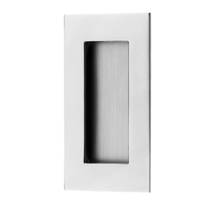 Flush Pull Plate, Polish Stainless Steel