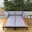 Lit de repos de patio de 55 po de largeur avec coussins-1305809436