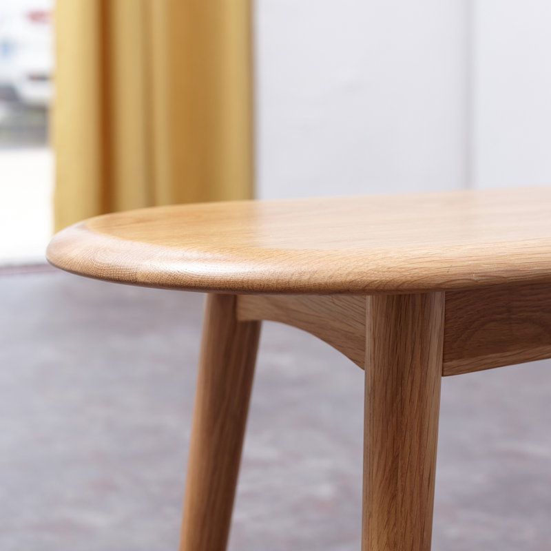 Banc de salle à manger en chêne avec fonction demi-ronde - bois massif, assise spacieuse, bois durable offrant une assise confortable dans n'importe quelle pièce