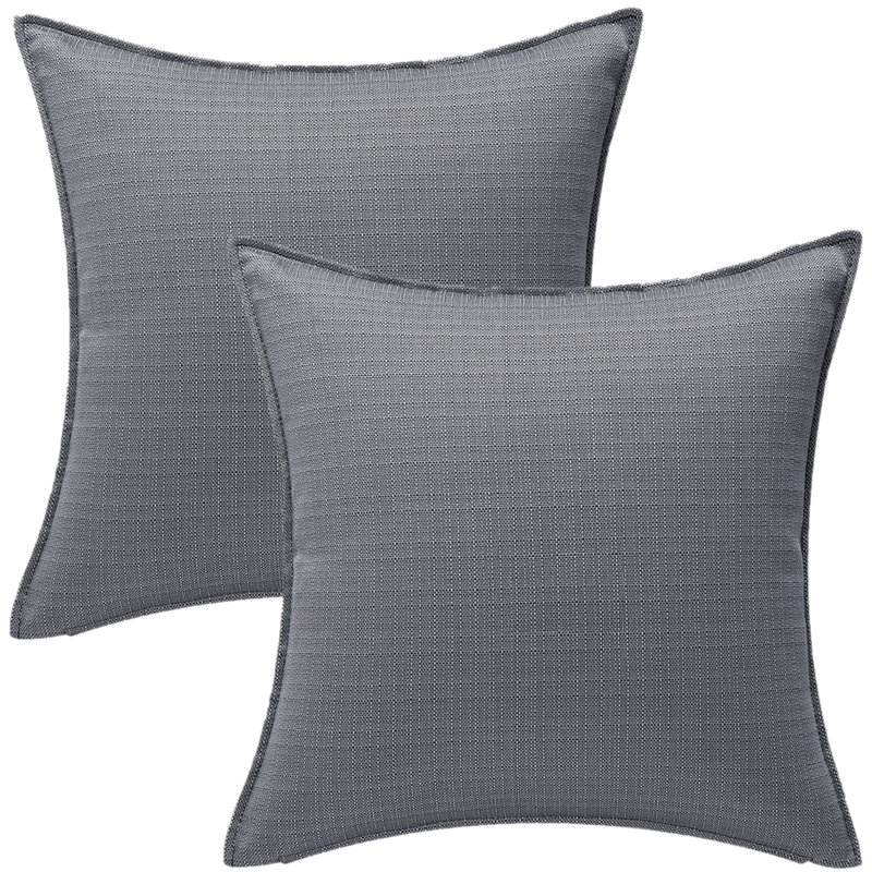 Ensemble de 2 coussins décoratifs, gris