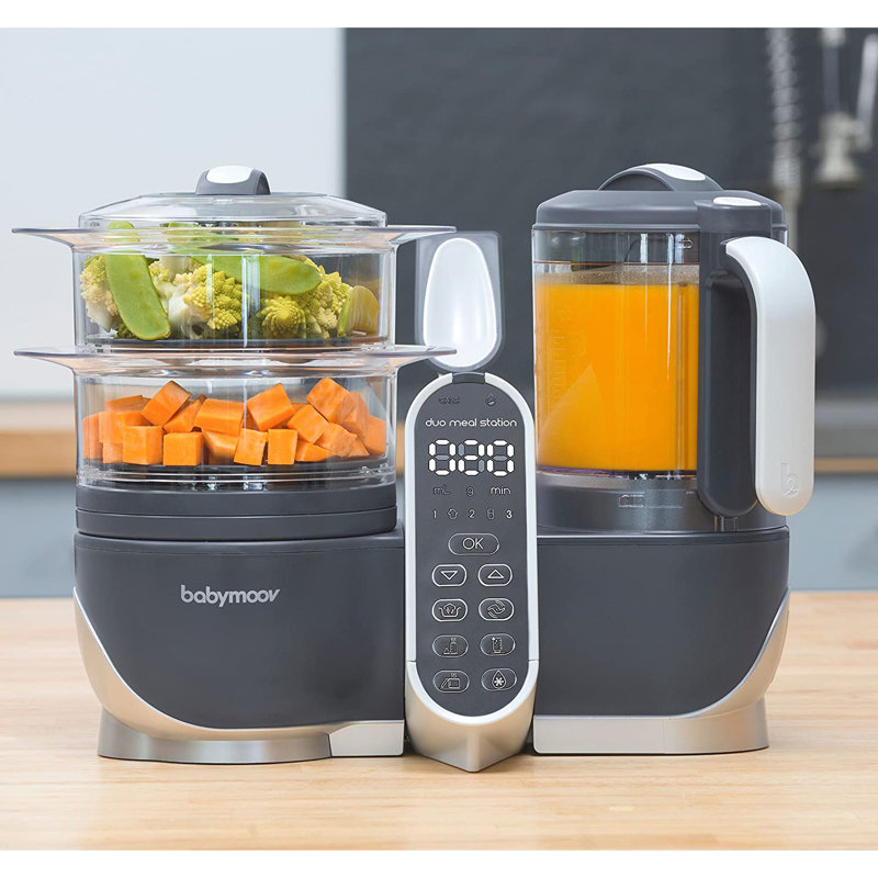 Industrial Grey Multi-Speed Baby Food Maker and Blender with 72-oz Capacity