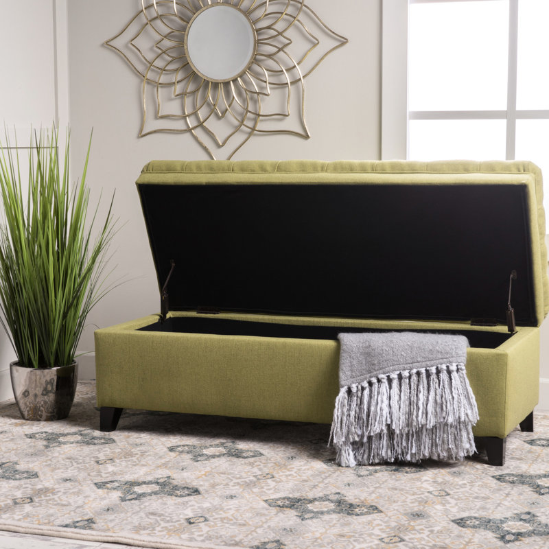 Tissu de rangement avec pieds en bouleau - 49,18 x P 20,89 x 18,30 heures, améliorez l'organisation et le style de votre maison avec des pieds en bouleau, 49,18 20,89 18,30, organisez