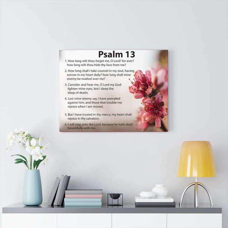When God Seems Silent Psalm 13 - Wrapped Canvas Print, 30cm H x 41cm W