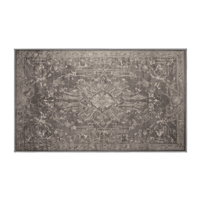 Tapis gris lavable à la machine