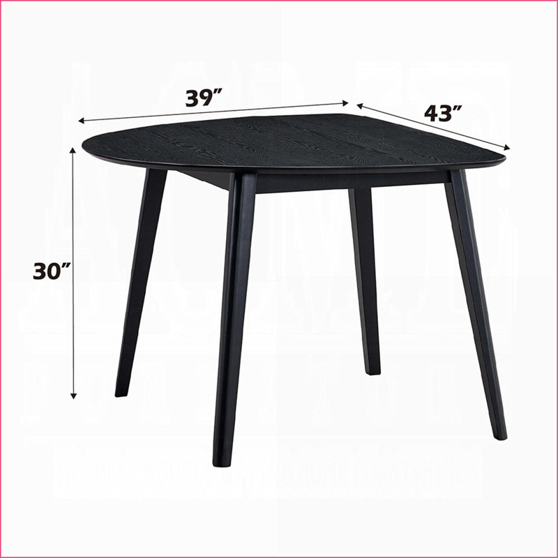 Tables de salle à manger | Mesa de Comedor, table de salle à manger moderne en bois noir pour petits espaces cuisine café | Noir