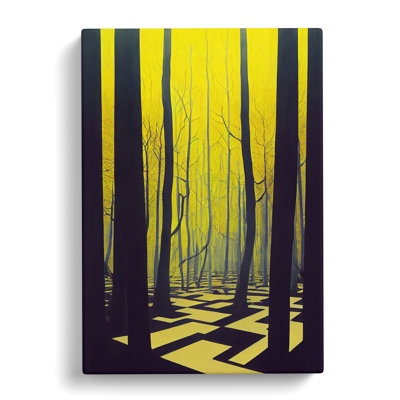 Zig Zag Forest No.2 - Wrapped Canvas Print