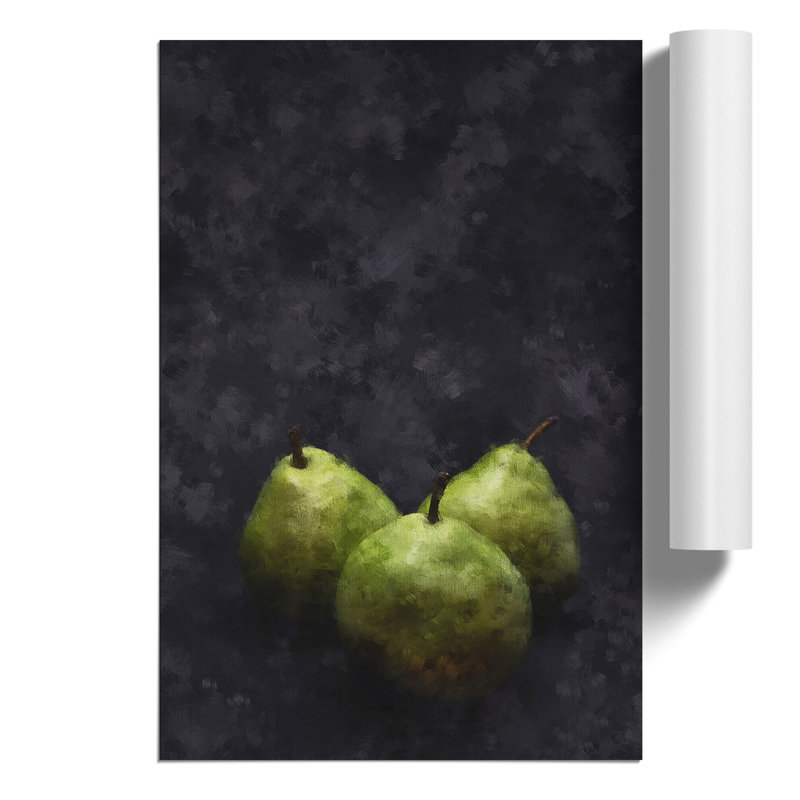 Three Pears - No Frame Print, 30cm H x 21cm W x 0.1cm D
