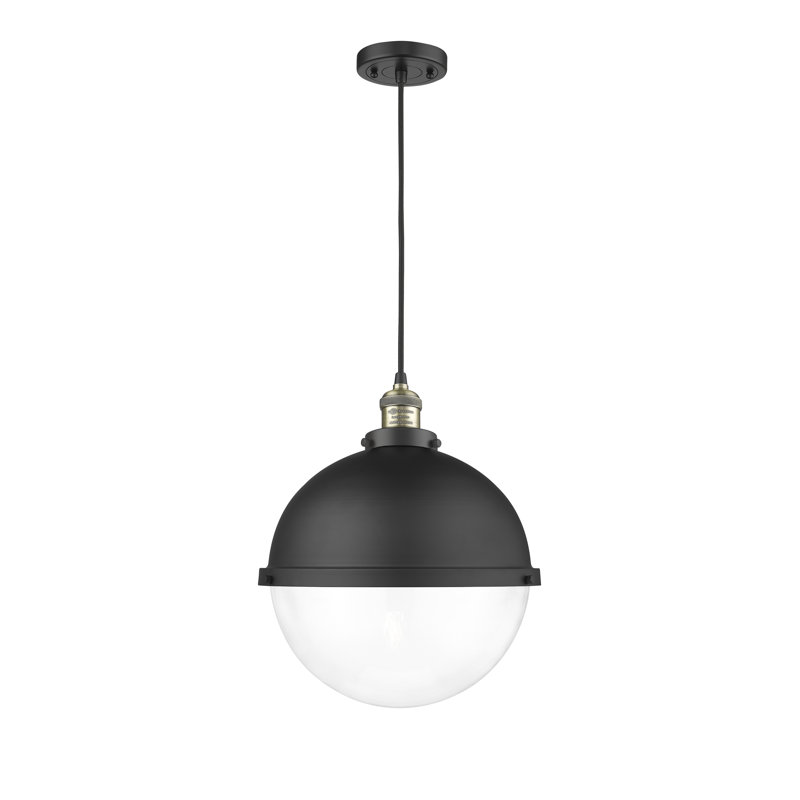 Analin 1 - Light Single Pendant, Clear, 130.13" H x 7.25" W x 7.25" D, Brushed Brass