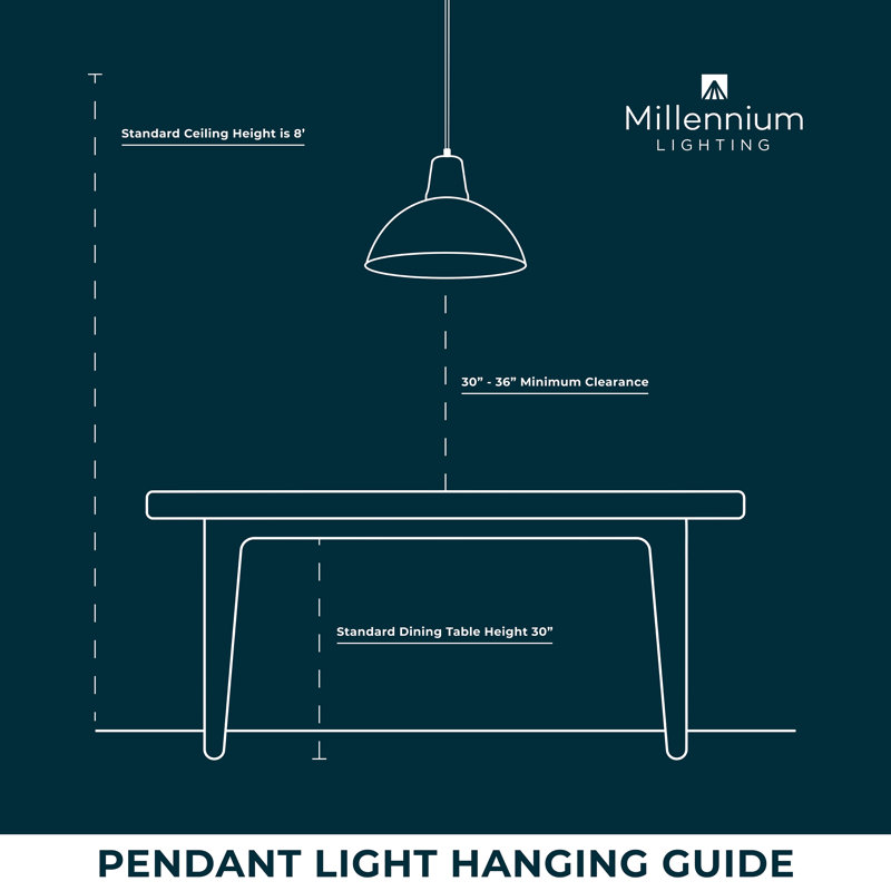 Luminaire suspendu en forme de dôme à 1 lumière Hageman, Noir mat