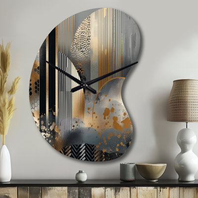 Horloge murale Shape And Lines Abstract Marble IV