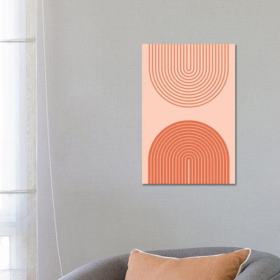 Midcentury Double Rainbow by EnShape - Wrapped Canvas Gallery-Wrapped Canvas Giclée