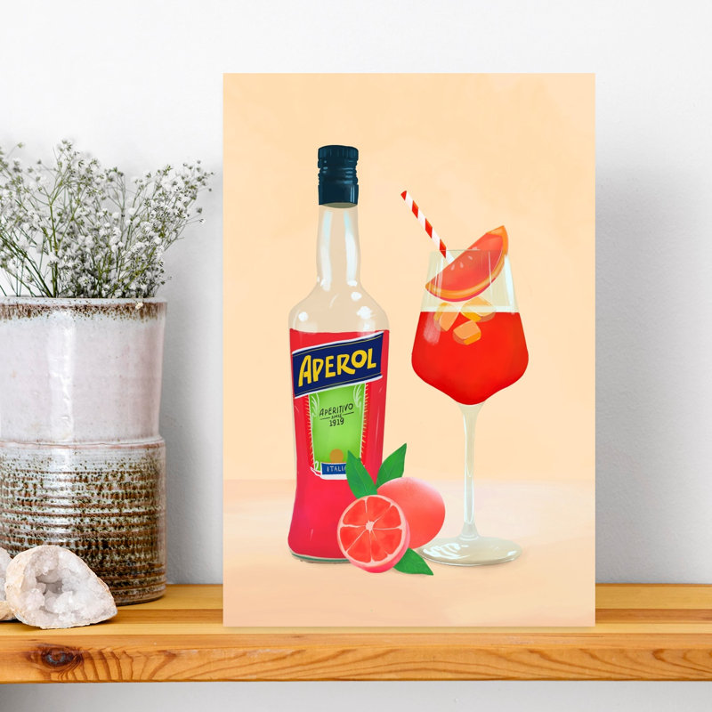 Art mural Aperol Spirz, H 18 po x l 12 po