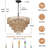 Carilla 6 - Light Steel Dimmable Chandelier-164781713