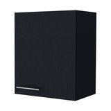 So- Hi Wall Cabinet in melamine with one door,black