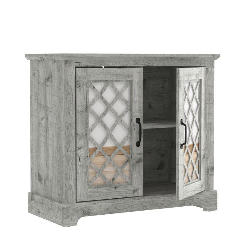 Perrault 2 Door Accent Cabinet, Dusty Gray Oak