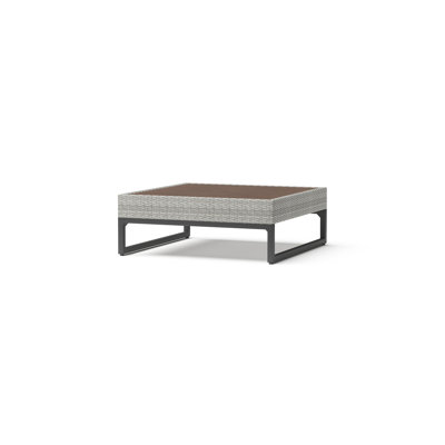 Table de conversation d'extérieur 40x40 - gris