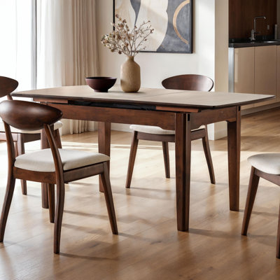 Wrentham Expandable 64" Solid Wood Dining Table