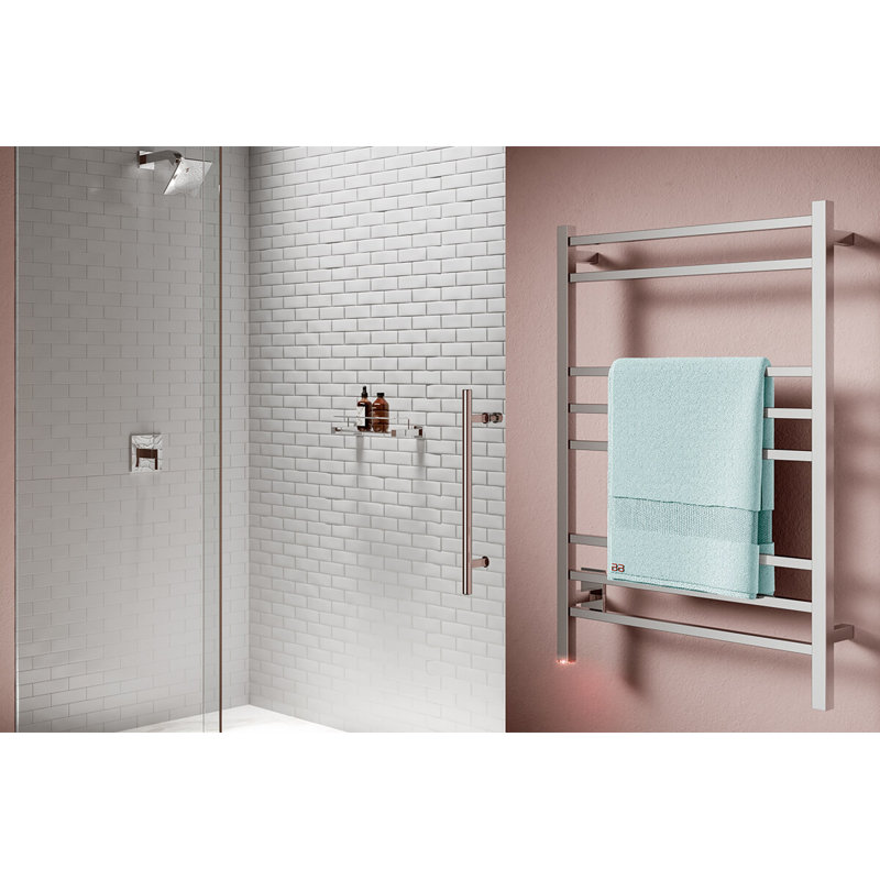 Cubic Wall Mounted Towel Rack, Brushed Stainless Steel