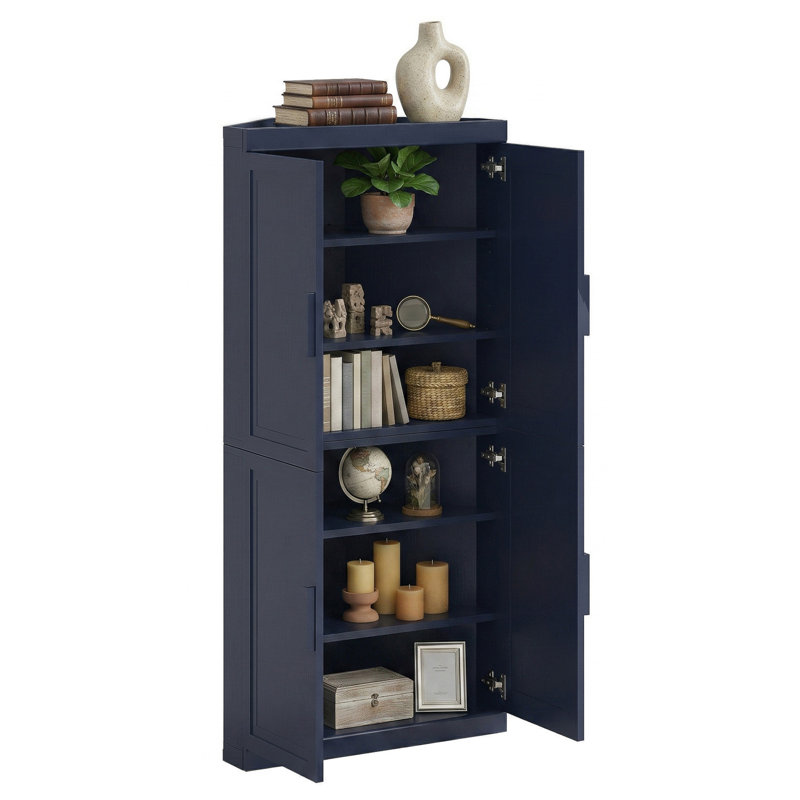 Armoire d'angle avec tablette réglable Cieria, Blue