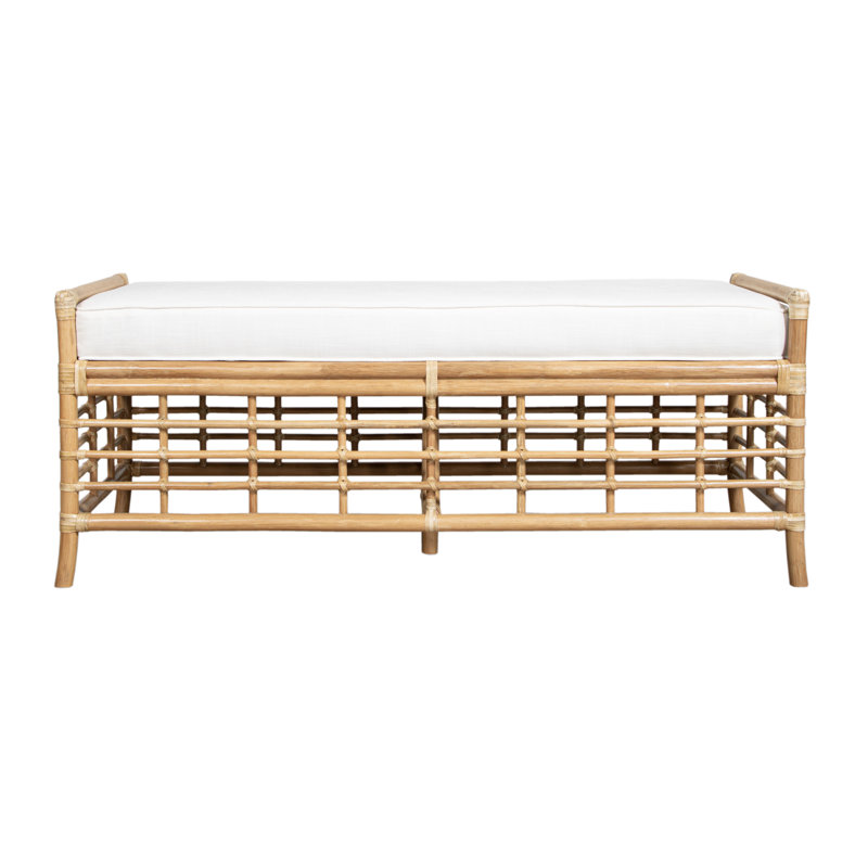 Luna Upholstered Bench, Tan