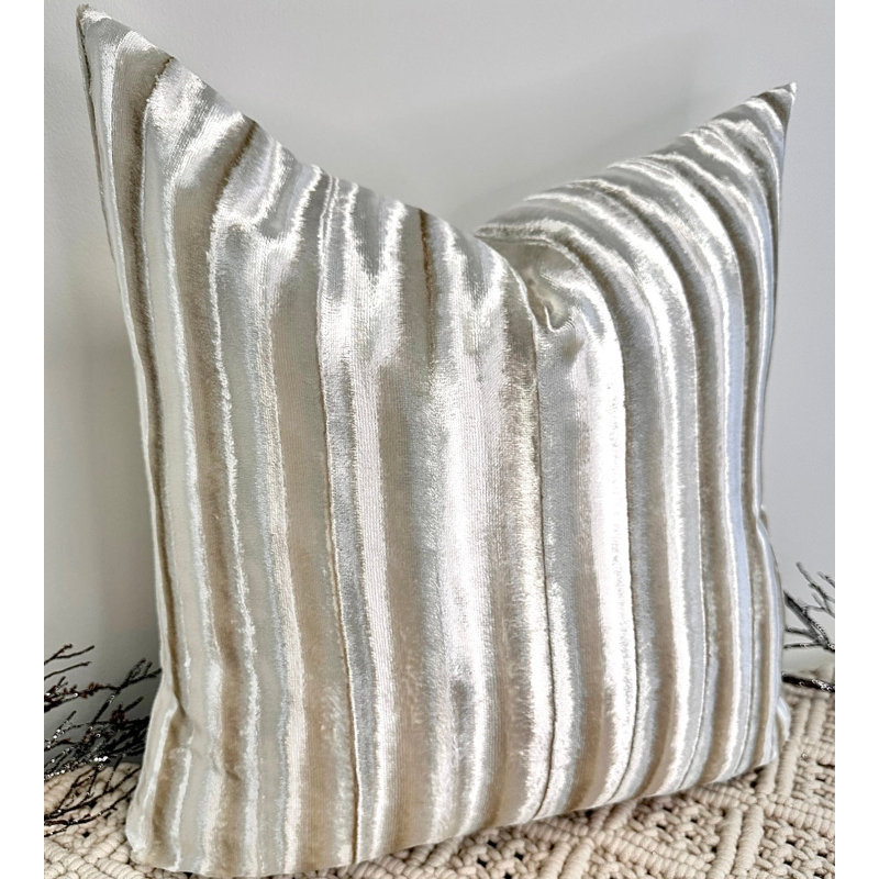 Abstract Square Cushion Cover, Grey