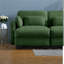 Canapé modulaire en chenille vert modulaire à compression pour la maison
