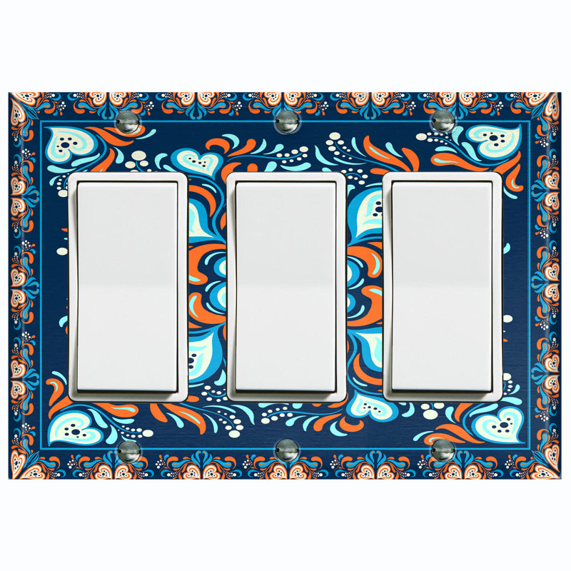 Plaque murale berçante Contemporary, Bleu / bleu sarcelle