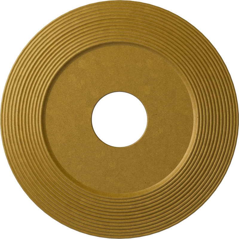Adonis 16.125"H x 16.125"W x 1"D Ceiling Medallion, Pharaohs Gold