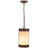 Borton 1 - Light Mahogany Bronze Single Pendant