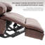 Batholo 43.3" Wide Manual Glider Upholstered Recliner-124005748