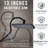 14 Inches Shower Faucet Sets Complete, All Metal Rainfall Shower Head And Handle Set, Extended Downward Diverter, Extension Arm Pressure Balance Rough-in Valve And Tub Spout Included-128922613