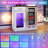39.4" Coffee Bar Cabinet with Mini Fridge Space, LED Light & Power Outlet-2053169177