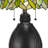 19.25" H Tiffany Resin Table Lamp with Multi-Color Stained Glass Dome Shade, Pull Chain, E26, 60W x 2