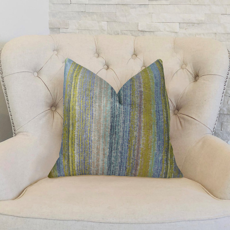 Housse et insert de coussin transparent fait à la main de luxe Clear Shore, 20 po x 26 po, Coussin lombaire