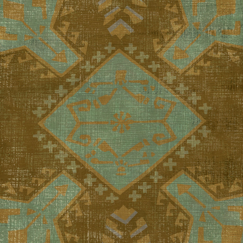«Western Weave I», peinture sur toile, H 20 po x l 20 po