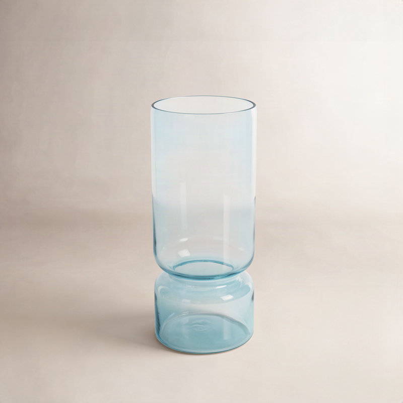 Nerissa Glass Table Vase, Blue