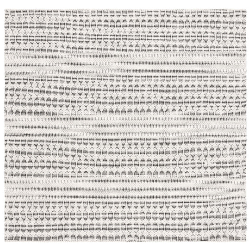 Marbella Hand Woven Performance Geometric Rug, Square 6'