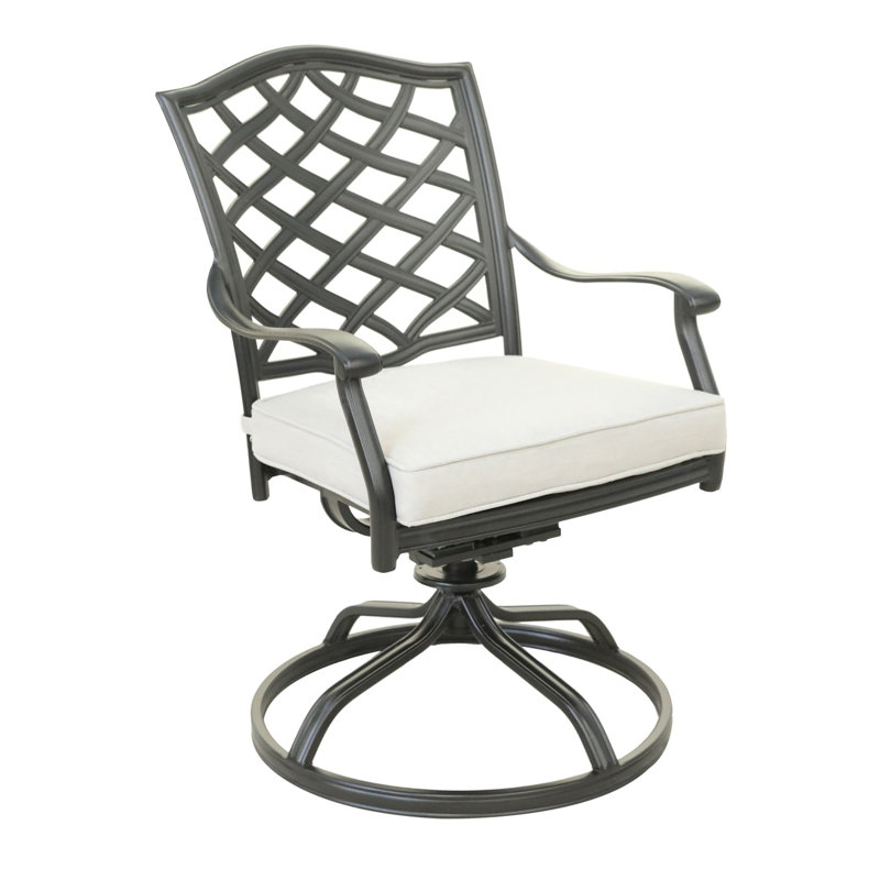 Chaise de salle à manger pivotante, ensemble de 2, Blanc