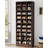25.6 Inches 10-Tier Espresso  Wooden Shoe Storage Cabinet-2058680969