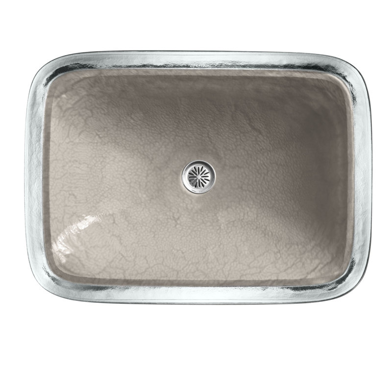 Kohler Inia, Artist Editions Rectangle Glass Wading Pool Bathroom Sink, Opaque Doe