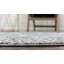Tapis gris tissé au métier mécanique Rosamonde-31821428
