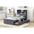 Stylish And Functional Twin Size Storage Bed With Open Shelves And Drawers