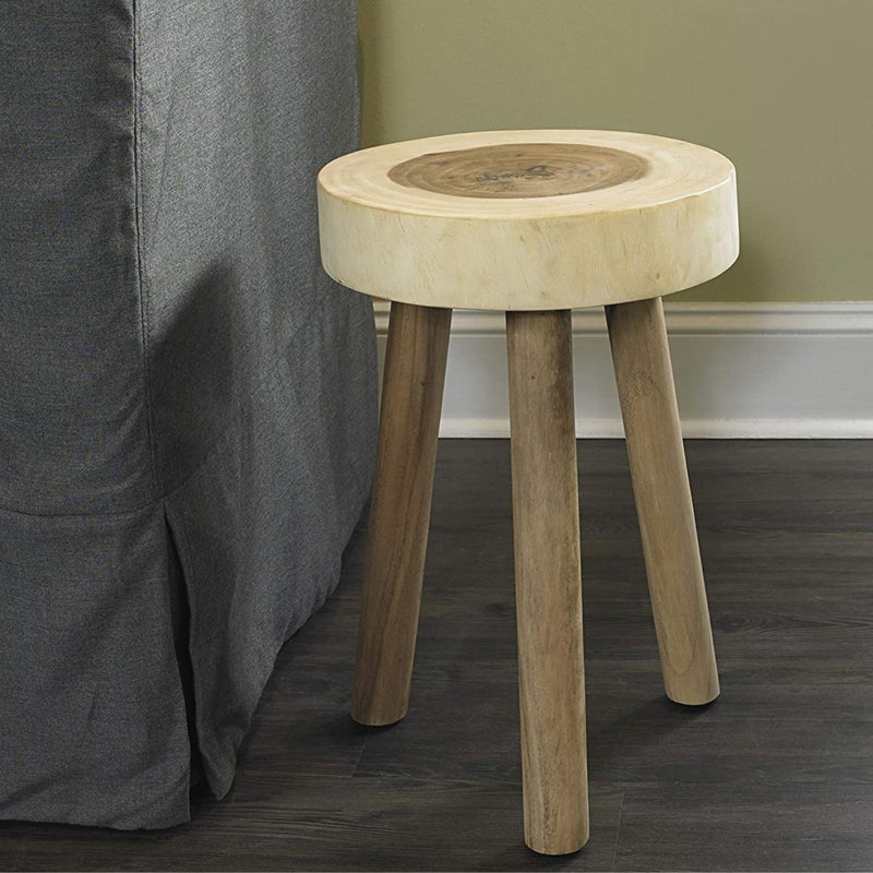 Tabouret d'appoint en bois massif