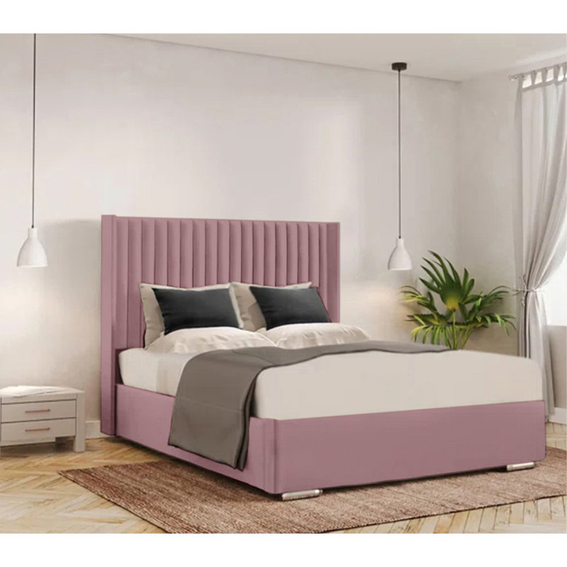 Chanteria Upholstered Bed, Small Double (4'), Lilac